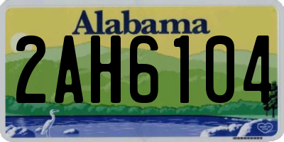 AL license plate 2AH6104
