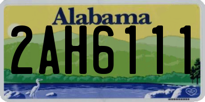 AL license plate 2AH6111