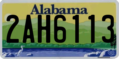 AL license plate 2AH6113