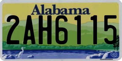 AL license plate 2AH6115