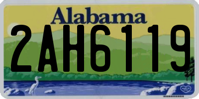 AL license plate 2AH6119