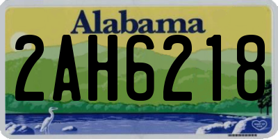 AL license plate 2AH6218