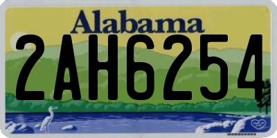 AL license plate 2AH6254