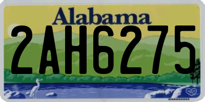 AL license plate 2AH6275