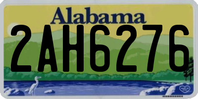 AL license plate 2AH6276