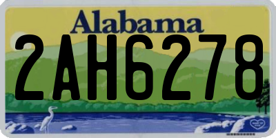 AL license plate 2AH6278