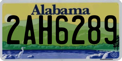 AL license plate 2AH6289
