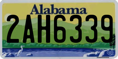 AL license plate 2AH6339
