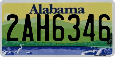 AL license plate 2AH6346