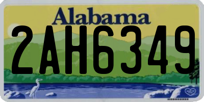 AL license plate 2AH6349