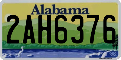 AL license plate 2AH6376
