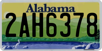 AL license plate 2AH6378