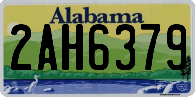 AL license plate 2AH6379