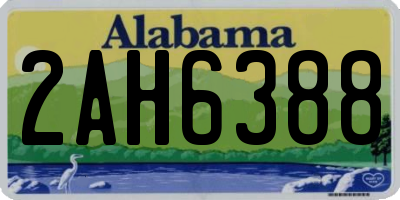 AL license plate 2AH6388