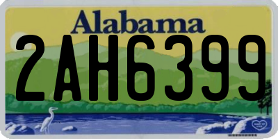 AL license plate 2AH6399