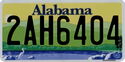 AL license plate 2AH6404