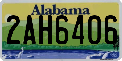AL license plate 2AH6406