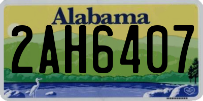 AL license plate 2AH6407