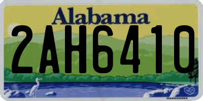 AL license plate 2AH6410