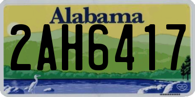 AL license plate 2AH6417