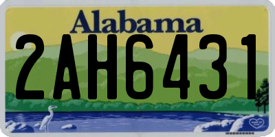 AL license plate 2AH6431