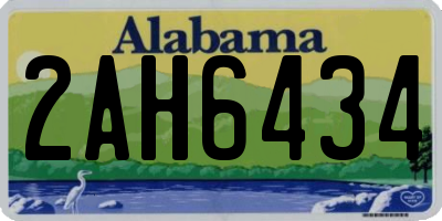 AL license plate 2AH6434