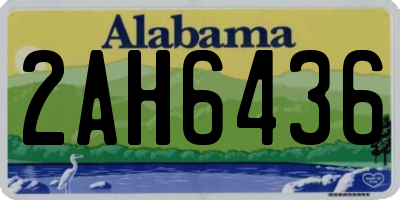 AL license plate 2AH6436
