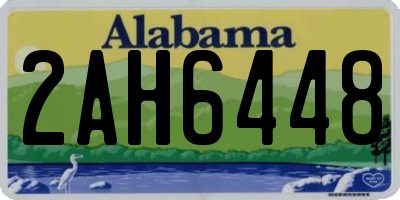 AL license plate 2AH6448