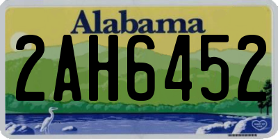 AL license plate 2AH6452