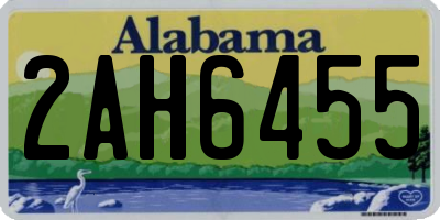 AL license plate 2AH6455