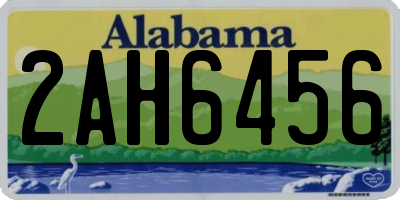 AL license plate 2AH6456