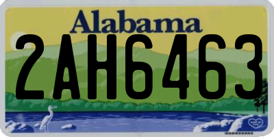 AL license plate 2AH6463