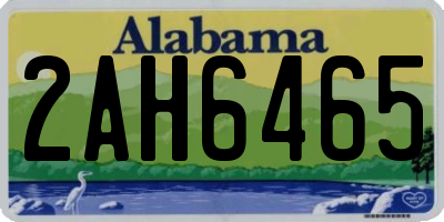 AL license plate 2AH6465