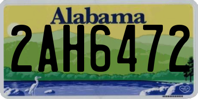 AL license plate 2AH6472