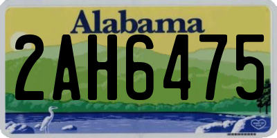 AL license plate 2AH6475
