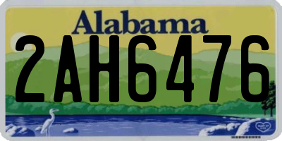 AL license plate 2AH6476