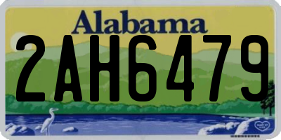 AL license plate 2AH6479