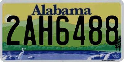 AL license plate 2AH6488