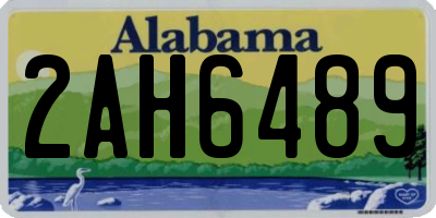 AL license plate 2AH6489