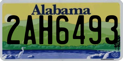 AL license plate 2AH6493