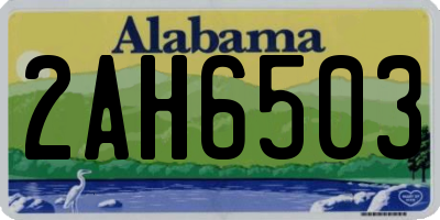 AL license plate 2AH6503