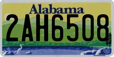 AL license plate 2AH6508