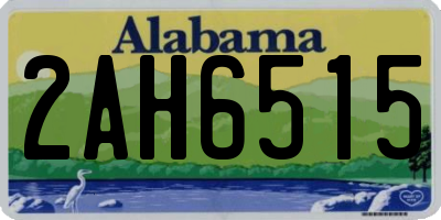 AL license plate 2AH6515