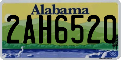 AL license plate 2AH6520