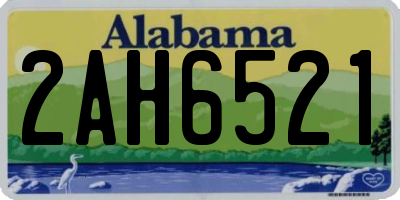 AL license plate 2AH6521