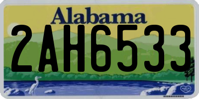 AL license plate 2AH6533