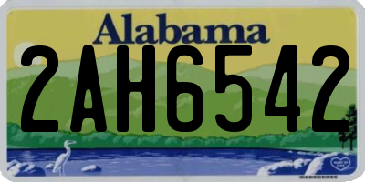 AL license plate 2AH6542