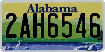AL license plate 2AH6546