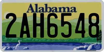 AL license plate 2AH6548