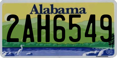 AL license plate 2AH6549